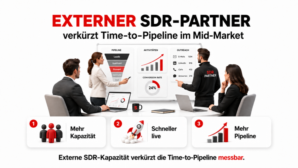 Outsourcing Vertrieb Vorteile: 9 Hebel für schnellere Pipeline im B2B