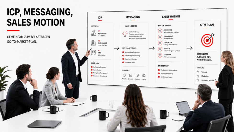 Go-to-Market Strategie B2B: Wie Du ICP, Messaging, Sales Motion und Pipeline sauber verzahnst
