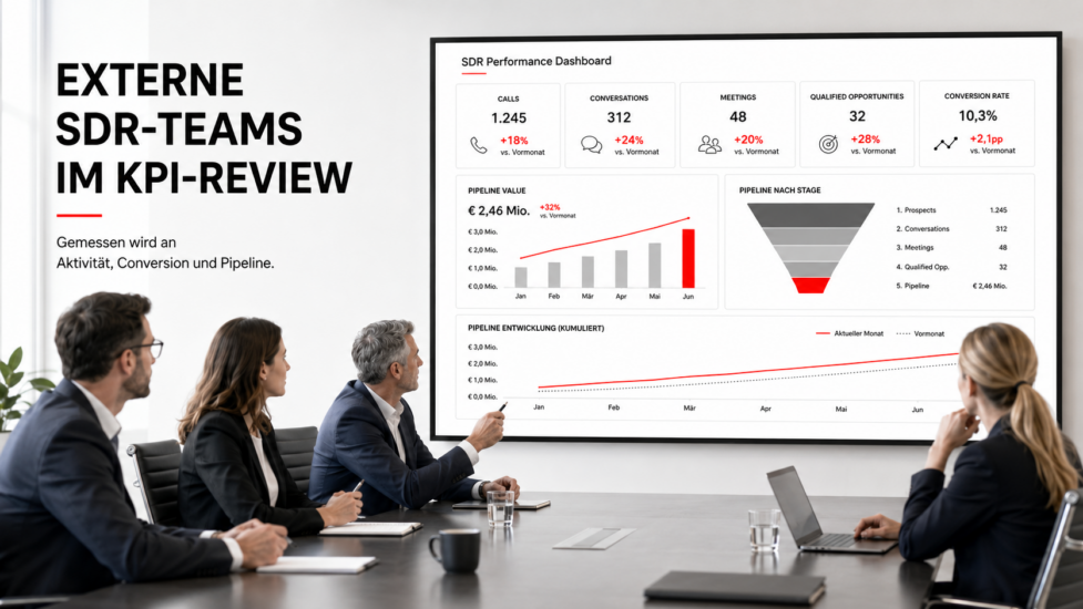 SDR Outsourcing Deutschland: Wann externe Sales Development Teams besser performen