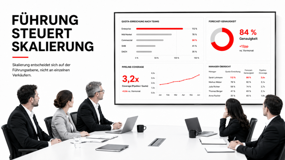 Sales Leadership Coaching: Wie CROs und Heads of Sales Teams wirklich skalieren