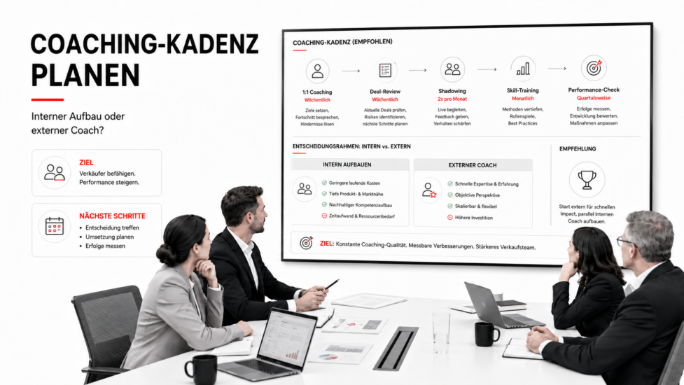 Vertriebscoaching im B2B: Warum Einzeltrainings nicht reichen